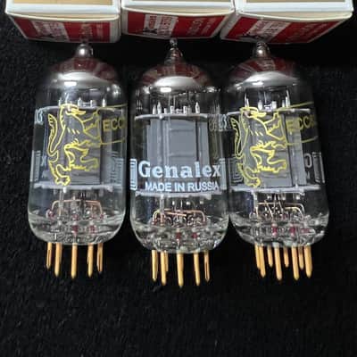 BRAND NEW Matched Trio Genalex Gold Lion ECC83/B759 Preamp Tubes: OVERSTOCK image 1
