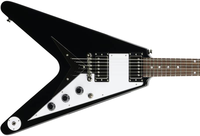 Epiphone Flying V Electric Guitar Ebony Black image 1