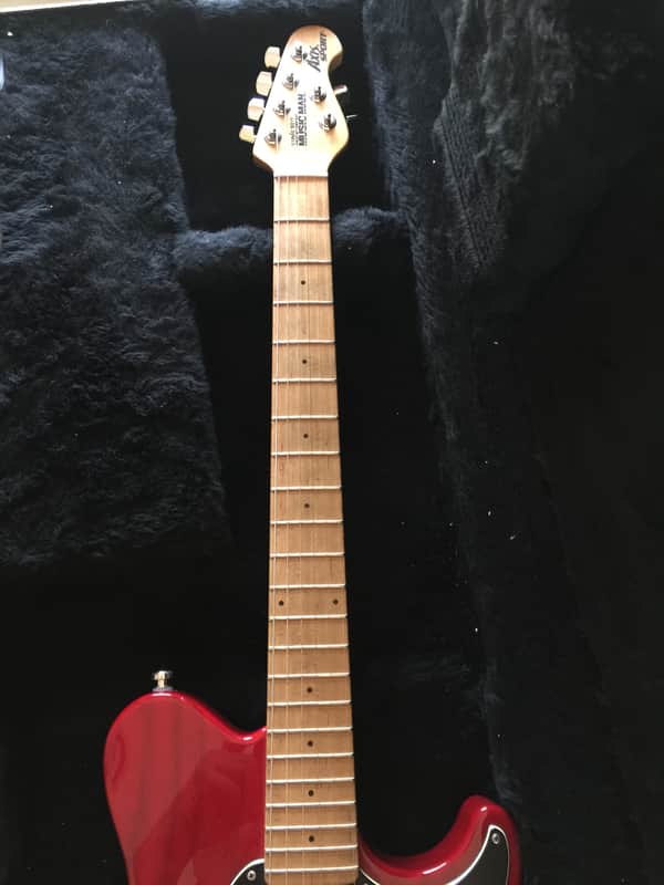 Musicman Axis Sport SSS Electric Guitar Trans Red | Reverb