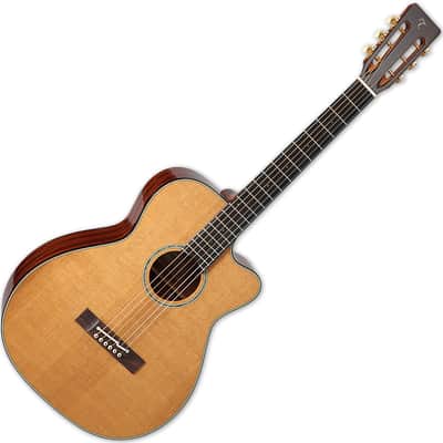 Takamine EF740FS TT Thermal Top Series OM Cutaway Acoustic/Electric Guitar Natural Gloss