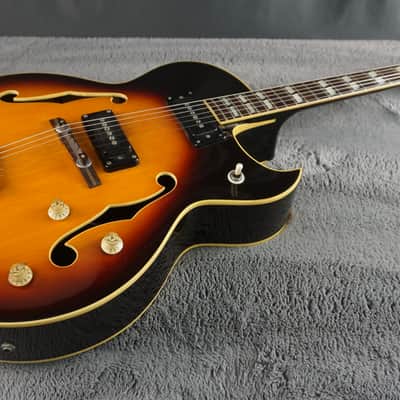 Guyatone Hollowbody Electric 1960s - Sunburst Japan Dual Pickup image 4