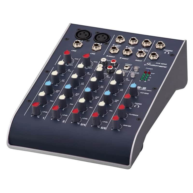 Studiomaster C2-2 6-Channel Ultra Compact Analog Console Mixer with 2 Band EQ image 1