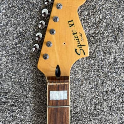 2015 Squier Vintage Modified Bass VI neck image 1