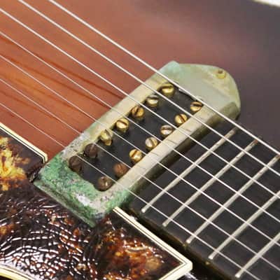 1973 Carl Barney No. 14 7-String Archtop Electric Acoustic Jazz Guitar Dark Sunburst Vintage Original Rare Early Production Made for Bucky Pizzerelli w/ Original Hard Case image 6