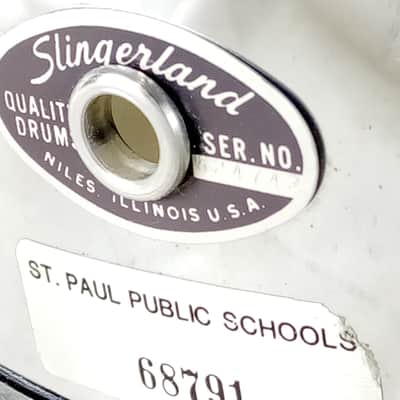 *Slingerland 5x14" Festival Chrome Steel Snare Drum 8Lug Vintage 70s No.141 USA* image 2