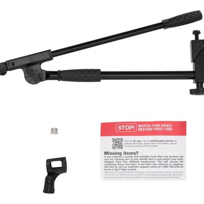 Rockville Z55 Z-Style 2-Tier Keyboard Stand+Bag+Mic/Tablet Stand Attachment image 12