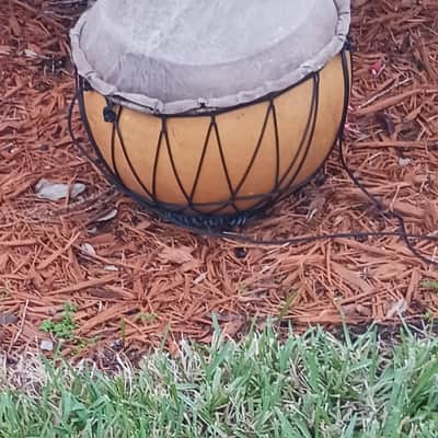 West African-style calabash kettle drum (bara dunun, "gourd drum") image 1