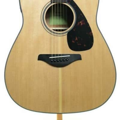 Yamaha FGX800C  Dreadnought Acoustic Guitar Solid Spruce Top Nato/Okume Back and Sides w/ Cutaway and EQ - Natural image 2