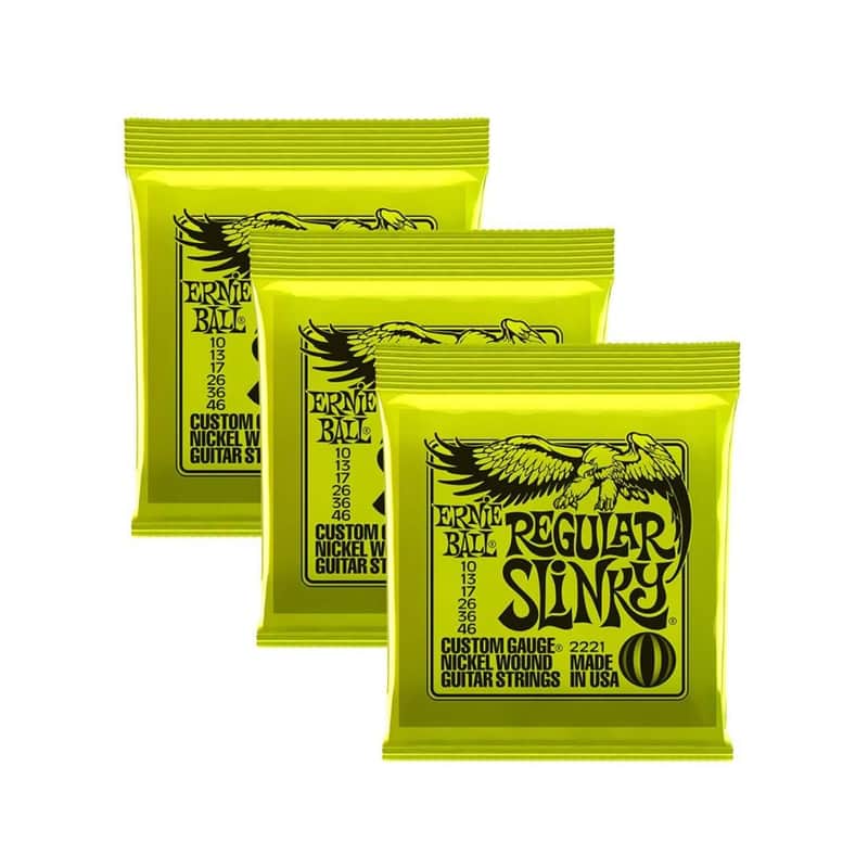 Ernie Ball 2221 Nickel Regular Slinky Electric Guitar Strings 3 Pack image 1