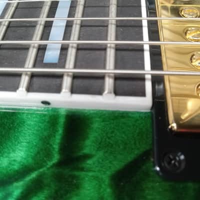 Gibson Les Paul Custom 5A Quilt Top in Transparent Green Gloss Made to Measure 2024 image 20