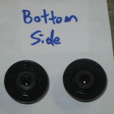 one pair (2 individual knobs) used relic'd genuine Gibson Black TOP HAT Knobs (model PRHK-010) knobs have some visible imperfections from use (the other two knobs from the from the PRHK-010 set are NOT included) image 22