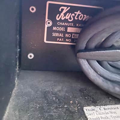 Kustom 1B 1-B - Black Made in USA Bass Combo Amp Amplifier Vintage image 6