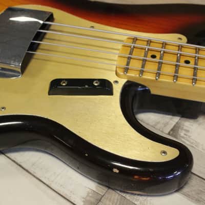 Fender Custom Shop Time Machine '58 Precision Bass Relic - Super Faded Aged Chocolate 3-Color Sunburst image 6
