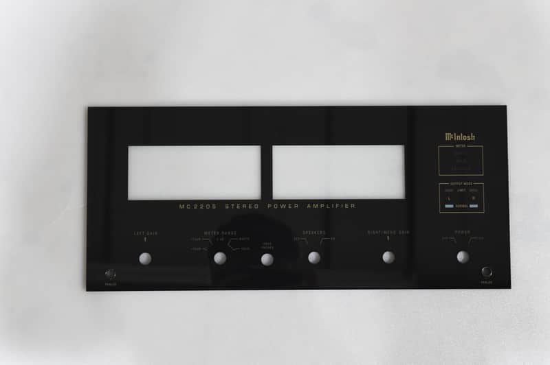 Original McIntosh MC2205 Glass Faceplate For Amplifier | Reverb