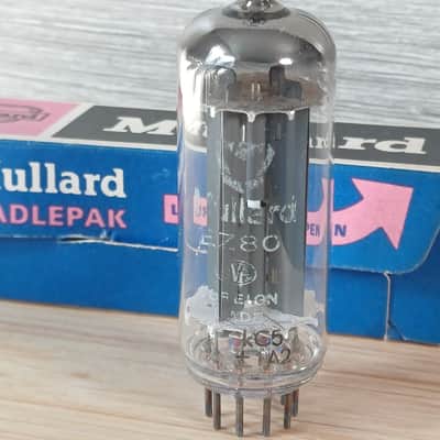 Very rare 1971 NOS NIB La Radiotechnique EZ80 6v4 MULLARD label super strong perfect balanced best rectifier for Vox AC4 image 4