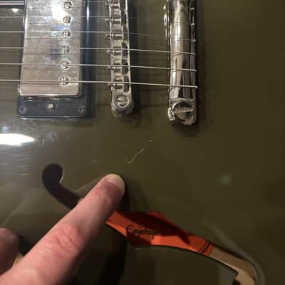 Epiphone 335 - Olive Drab Upgrades image 5