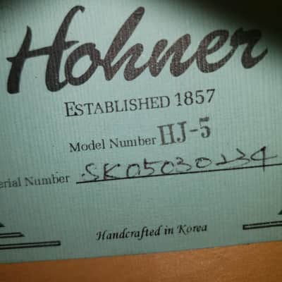 Hohner HJ-5 - Sunburst image 10