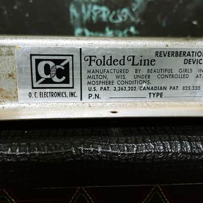OC Electronics Inc Folded line reverberation device type 73 1973 image 1