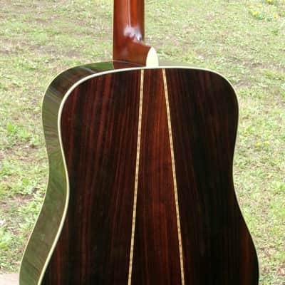1977 Sada Yairi YD-305 Japan Vintage D35 Replica Acoustic Guitar  Natural+Deluxe Hard Case image 9