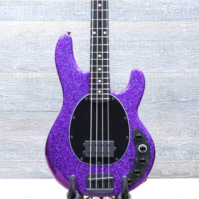 Ernie Ball Music Man DarkRay Bass Plasma Purple 4-String Electric Bass w/Case image 1