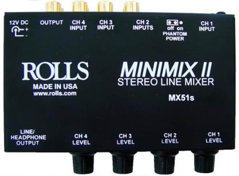 Rolls MX51S 4-Channel Mini Mixer image 1