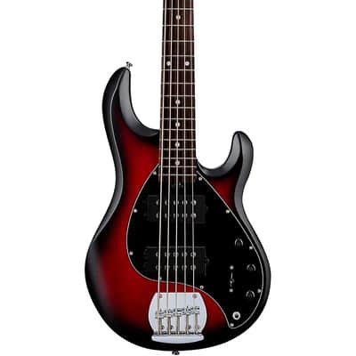 SUB Sterling by MusicMan Bass StingRay 5 HH, RAY5HH-RRB, Ruby Red Burst Satin, 5-string bass image 1