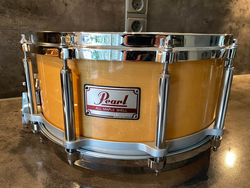 Pearl M-914D Freefloater snare 14x6.5” 90’s - Natural maple image 1