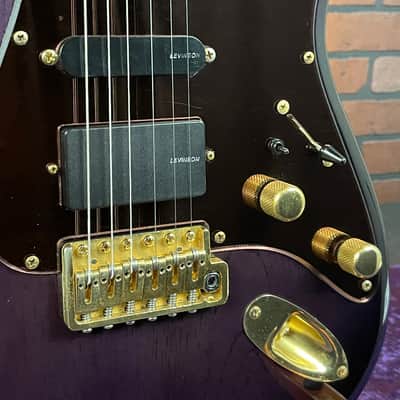 1991 Levinson Blade RH-4 Misty Violet HSS Strat Style Electric Guitar w/ Gig Bag - MIJ image 3