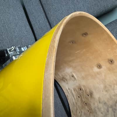 Pearl All Maple 18” Bass Drum Shell & Hoops Yellow image 18