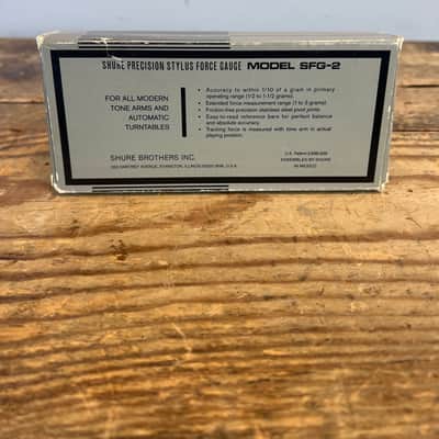 Shure SFG-2 Stylus Tracking Force Gauge for Turntable Cartridges 80s original box image 5