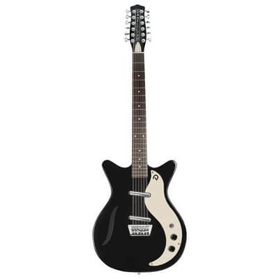 Danelectro D59V12-BLK DANO 59 Shorthorn Shape Vintage 12-String Electric Guitar image 2