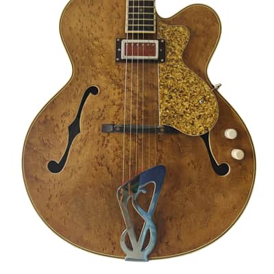 Sabolovic guitars - Luthier Collection – Private Showroom  Sabolovic 17″ Jazz Archtop – Birdseye Maple, Walnut Sides, Gold‑Leaf Pickguard. image 1