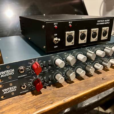 Vintech Audio X73i Mic Pre EQ Pair with PSU 2010s - Blue image 2