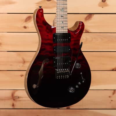 Paul Reed Smith Special 22 Semi-Hollow Wood Library - Fire Red to Grey Black Fade-24 0391763 image 1