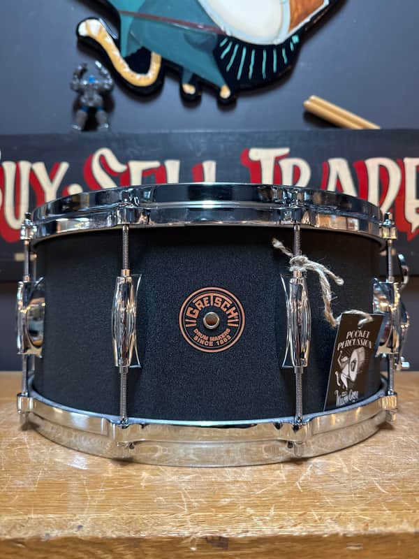 Gretsch G4164BC USA Custom Black Copper 6.5x14" 10-Lug Snare Drum 2018 - Present - Black image 1
