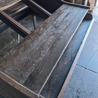 Monkwood ZX88 custom mastering desk 2010s - Reclaimed wood image 3