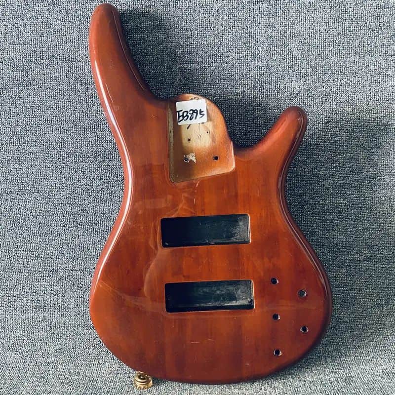 Transparent Brown 6 String Bass Body image 1