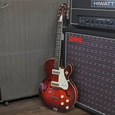 Harmony Rocket Single Cutaway Semi-Hollow Body Guitar - 1960s image 1