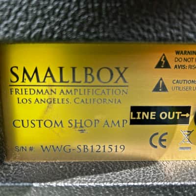Friedman Small Box 3-Channel Custom Shop From 2015 - Black & Gold image 8