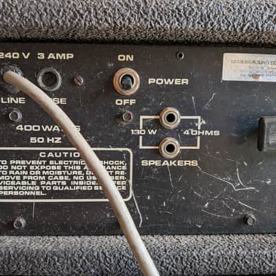 Peavey Centurion Mark III Series 260C 130-Watt Bass Head Late 1970s - Black image 3