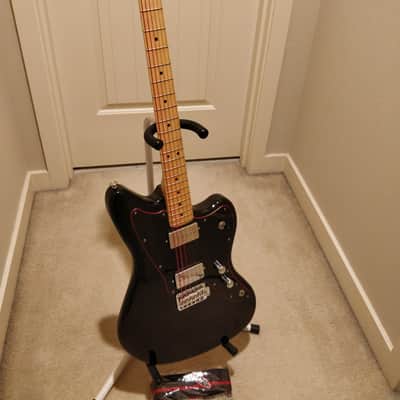Warmoth Jazzmaster Body Black Red Seymour Duncan Phat Cat P90