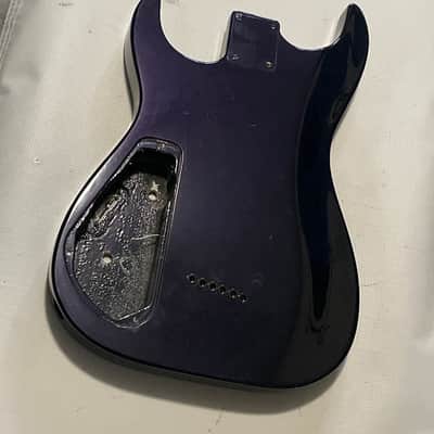 1990's Japan Jackson Professional Stealth HX Flat Top Purple Guitar Body Hard Tail image 19