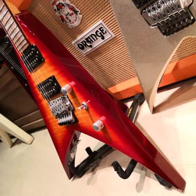 Grover Jackson King V Cherry Burst Flame image 8