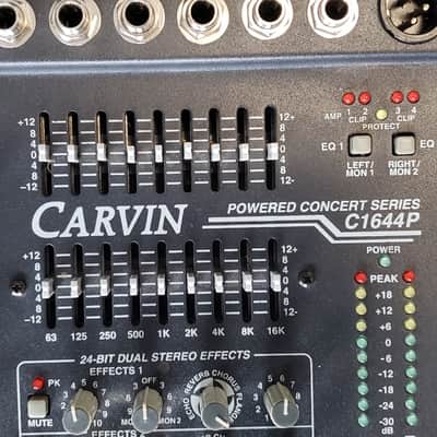 Carvin C1644P Powered Concert Series Mixer 1200 Watts 16 Channel image 3