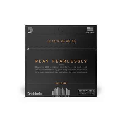 D'Addario NYXL1046 NYXL Electric Guitar Strings 10-46 Regular Light image 2