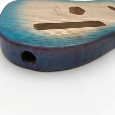 Warmtone Custom Guitars Telecaster “Mermaids Beach” Guitar Body 2 Piece Swamp Ash image 4