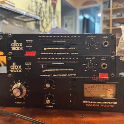 dbx 163X (modded) Over Easy Compressor / Limiter Pair 1990s - Black image 1