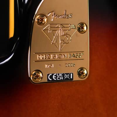 Fender 75th Anniversary American Professional PJ Bass - 2-Color Sunburst with Hardshell Case image 8