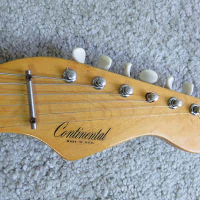 Vintage 1965 Kapa Continental Electric Guitar Original Vibrato Arm Rare USA Made image 6