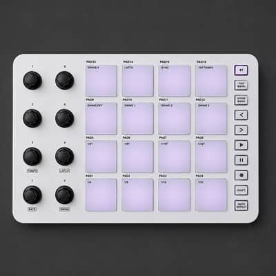 Immagine M-VAVE SMC-PAD Wireless MIDI Controller – 16 RGB Pads, 8 Knobs, USB-C & Bluetooth Drum Pad - 4